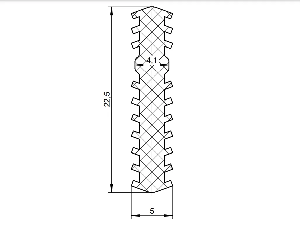 Профиль стыковочный DEVENTER, длина 2050 мм, ТЭП, черный RAL 9004