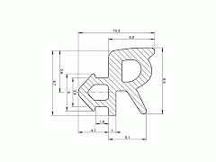 Уплотнитель совместим с профилем Rehau, Montblanc, (стеклопакет), белый