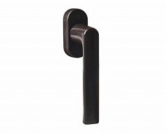 Ручка оконная алюминиевая HOPPE Hamburg SecuForte, штифт vario fit 32-42 мм, 45°, 2 винта М5х45, 2 винта М5х50, коричневая