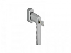 Ручка оконная алюминиевая с ключом HOPPE Hamburg SecuForte , штифт vario fit 32-42 мм, 45°, 2 винта М5х45, 2 винта М5х50, титан